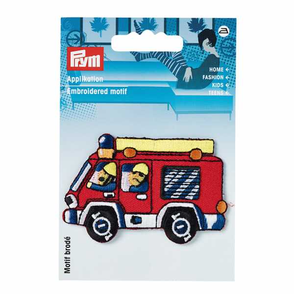 Applikation Feuerwehrauto rot 925361
