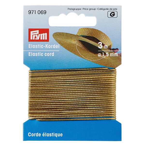 Elastic-Kordel 1,5 mm goldfarbig 971069
