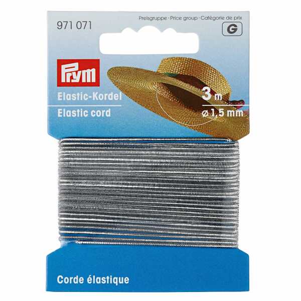 Elastic-Kordel 1,5 mm silberfarbig 971071
