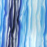 Wavy Stripes by Lycklig Design Baumwolljersey Wellen Farbverlauf hell, blau