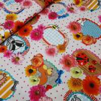 Fabric fever by Cherry Picking  Muster Mix natur, pink,...