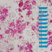 Niva gemischt Blumen mit Stickerei weiß, pink
