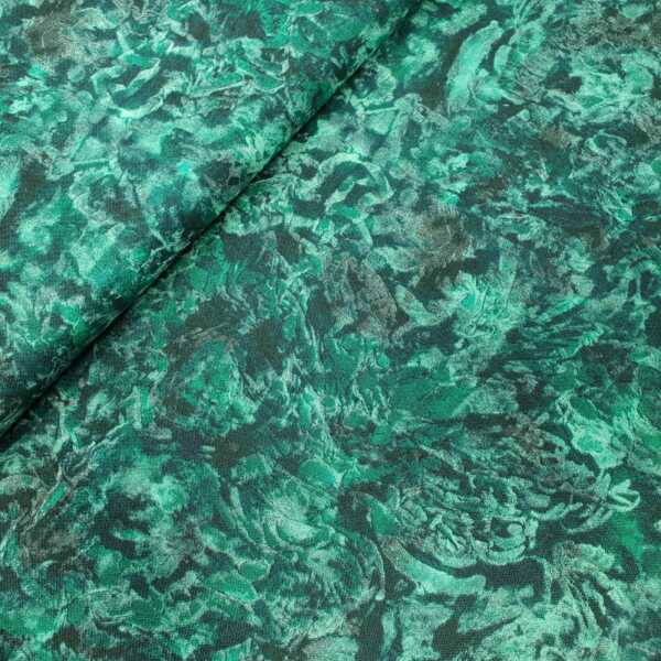 Crystals Patchworkstoff Batikoptik smaragd
