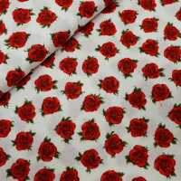 Simple Rose by Red Rose Patchworkstoff Rosen weiß,...