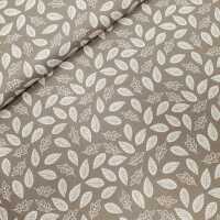 Paradise by Camelot Patchworkstoff Blätter taupe,...