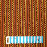 African Stripes Patchworkstoff Zacken braun, terracotta