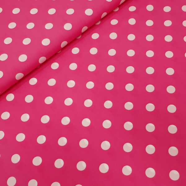 Lanzarote Polyester Punkte pink, weiß