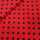 Lanzarote Polyester Punkte rot, schwarz