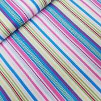 Happy Stripes Webware gestreift weiß, pink,...
