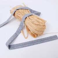 Jerseyband gefalzt 20mm hellgrau meliert