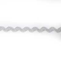Brokat Zackenlitze 8mm silber