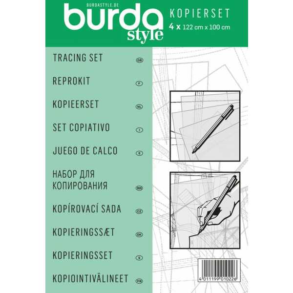 burda style Kopierset 4x 122cm x 100cm