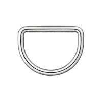 Metall-D-Ring 40mm silber