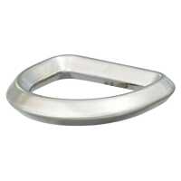 Metall-D-Ring 40mm silber