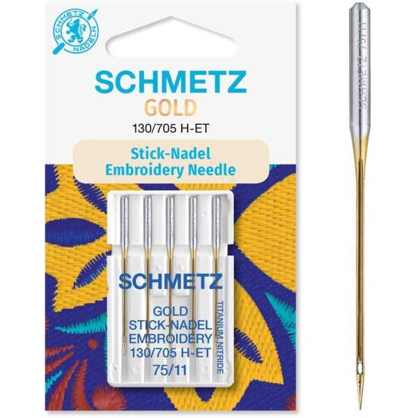 Gold Stick-Nadel Embroidery 130/705 H-ET SB5 75/11