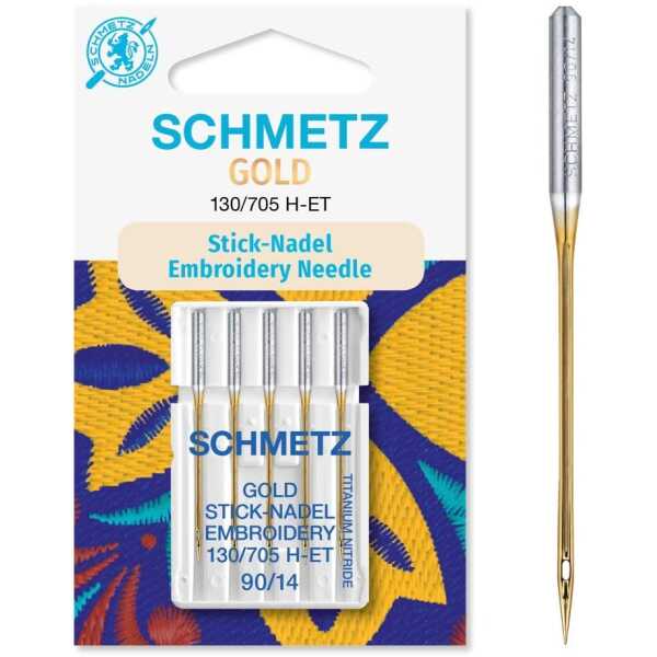 Gold Stick-Nadel Embroidery SB5 130/705 H-ET 90/14