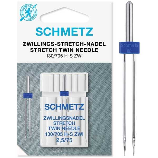 Zwillings-Nadel Stretch 130/705 H-S ZWI 75/11 x 2.5