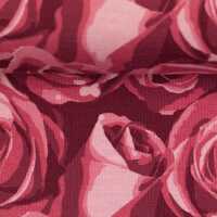 Rosalie by lycklig design, Baumwolljersey, Rosen, pink