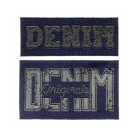 Applikation Label DENIM/ORIGINALS, blau 922008