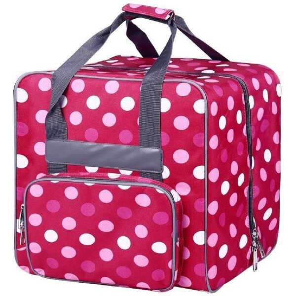Overlocktasche XL Multicolor rot 44 x 37 x 41cm