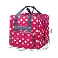 Overlocktasche XL Multicolor rot 44 x 37 x 41cm