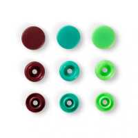 NF Druckkn Color Snaps rund 12,4 mm grün/hellgrün/braun