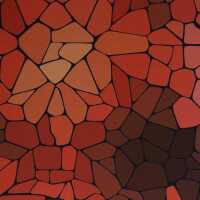 Mosaiik by Bienvenido Colorido, Jersey Baumwolle, rot