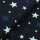Baumwolljersey Sterne dunkelblau
