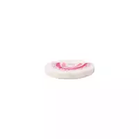 Baumwoll/Polyesterknopf 2-Loch, recycelt, Regenbogen pink
