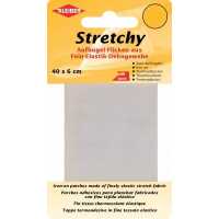 Stretchy Bügel-Flicken 40cm x 6cm weiß
