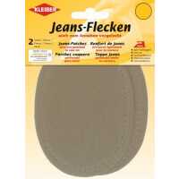 Jeans-Flecken oval beige