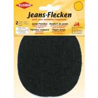 Jeans-Flecken oval schwarz