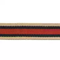Gurtband für Taschen, 40mm, beige/blau/rot 965216