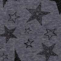 Leah Alpenfleece Sterne blau/grau