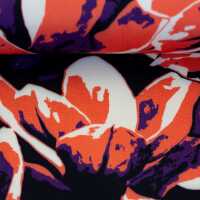 Distorted Blooms by Thorsten Berger Viskose Webware, orange