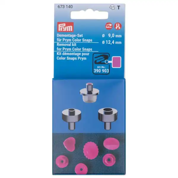 Demontage-Set für Prym Color Snaps, 9 und 12,4 mm