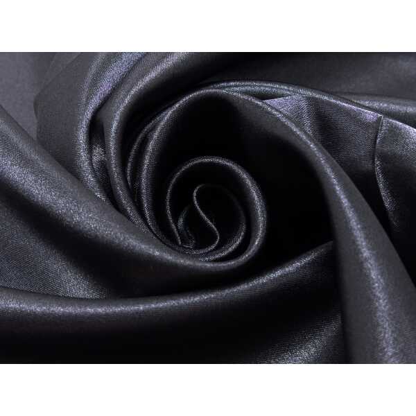 Elenore Satin uni schwarz