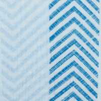 Thea , **Restschrumpfwert ca. 10%** - Musselin, Double Gauze Streifen, Chevron, blau