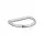Metall-D-Ring 25mm silber