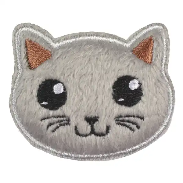 Applikation Katze, grau 923234