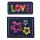 Applikation Jeans LOVE, mehrfarbig 621491