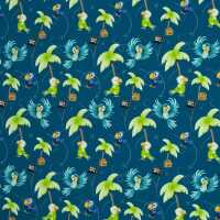 Ahoi! by  mrs Mint design Jersey Baumwolle Papageien petrol