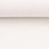 Jenke - Musselin, Double Gauze, uni, naturweiß