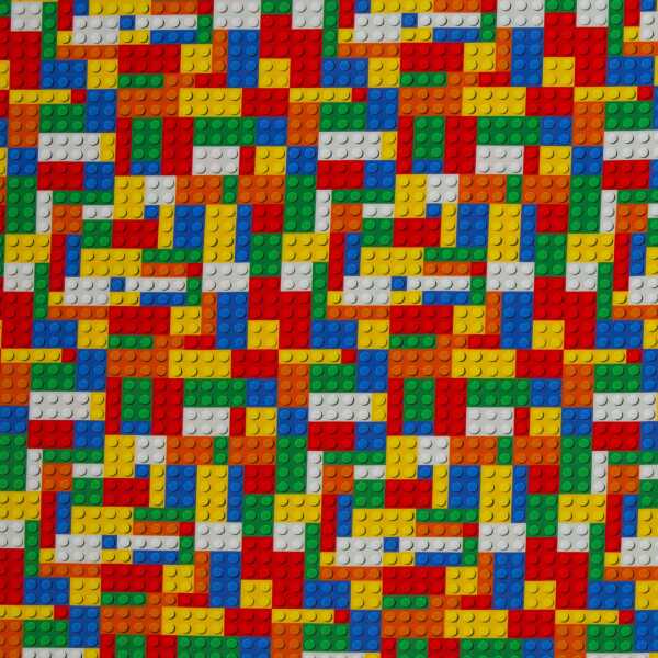 Elias Jersey Baumwolle Klemmbausteine, bunt