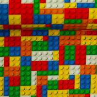 Elias Jersey Baumwolle Klemmbausteine, bunt