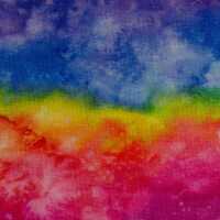 Elias Jersey Baumwolle Wasserfarbe, Regenbogenstrifen, bunt