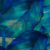 Elias Jersey Baumwolle, Blätter blau