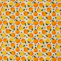 Fruits, Baumwolle Webware Orangen, Blaubeeren,...