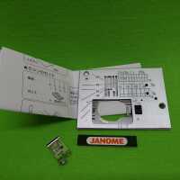 Janome Gradstichplatte + Gradstichfuß kpl. Skyline S3