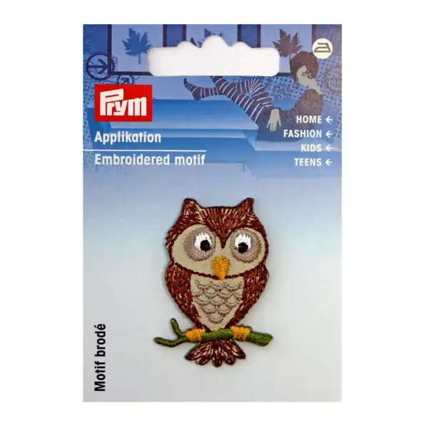 Applikation Eule braun 924344